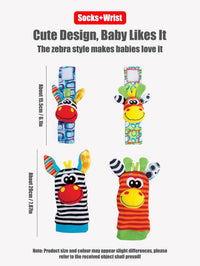 Baby Wrist Rattle Socks Sensory Educational Toys Set