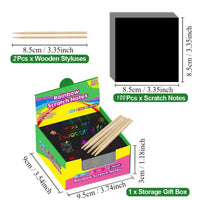 Rainbow Reveal Craft Kit for Kids | Wooden Stylus Scratch Art Set - BIG FRENCHIES