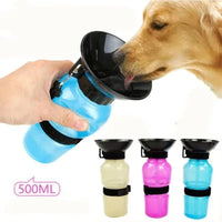 500ml Outdoor Portable Pet Water Bottle – Leakproof Dog & Cat Travel Cup with Drinking Bowl Feeder - BIG FRENCHIES