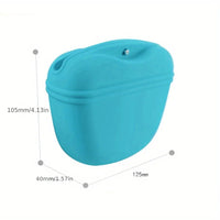 Silicone Dog Treat Bag – Waterproof Portable Training Pouch with Magnetic Clip - BIG FRENCHIES