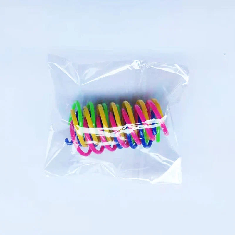 Colorful Cat Spring Toys – Durable Coil Play for Kittens - BIG FRENCHIES