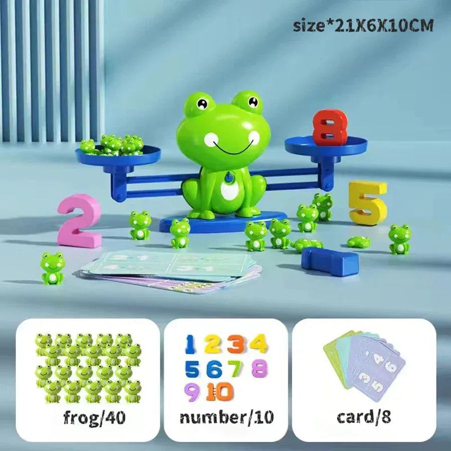 Frog Balance Math Toy | Kids Educational Addition & Subtraction Game - BIG FRENCHIES