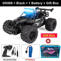 1:16 RC Drift Racing Car - High-Speed Off-Road Alloy Truck with LED Lights, 20KM/H, 2.4G Radio Control for Kids & Adults