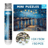 150PCS Oil Painting Jigsaw Puzzles – Mini Test Tube Educational Toy - BIG FRENCHIES