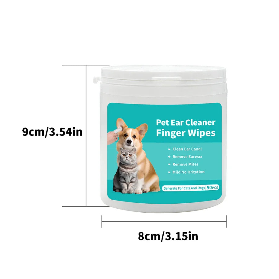 Pet Ear Cleaning Wipes for Healthy Ears - BIG FRENCHIES