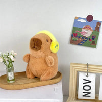 Cute Capybara Plush Toy Hoodie – Small Winged Stuffed Doll for Kids