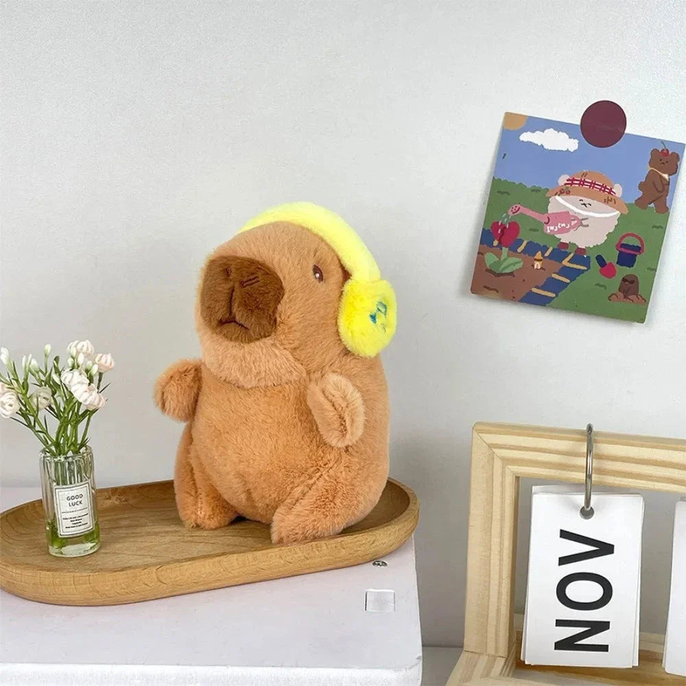 Cute Capybara Plush Toy Hoodie – Small Winged Stuffed Doll for Kids