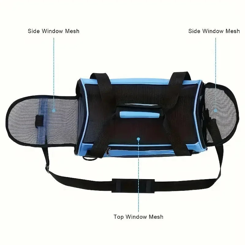 Portable Dog & Cat Travel Carrier – Breathable Mesh Pet Handbag - BIG FRENCHIES