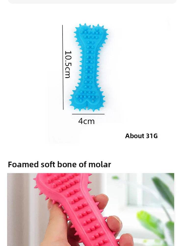 Durable Rubber Bone Chew Toys for Puppies and Teething - BIG FRENCHIES