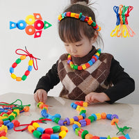Beaded DIY Puzzle Bracelet – Educational Geometry Shape Toy for Kids - BIG FRENCHIES