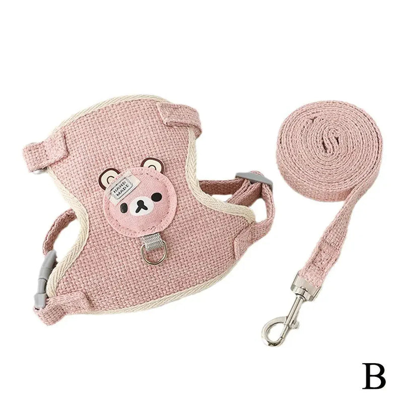 Undershirt Style Pet Leash Adjustable Cat Dog Harness Breathable Leash  Convenient Pet Vest For Small Dog Cat Supplies-Harnesses-BIG FRENCHIES-Econic Blanks