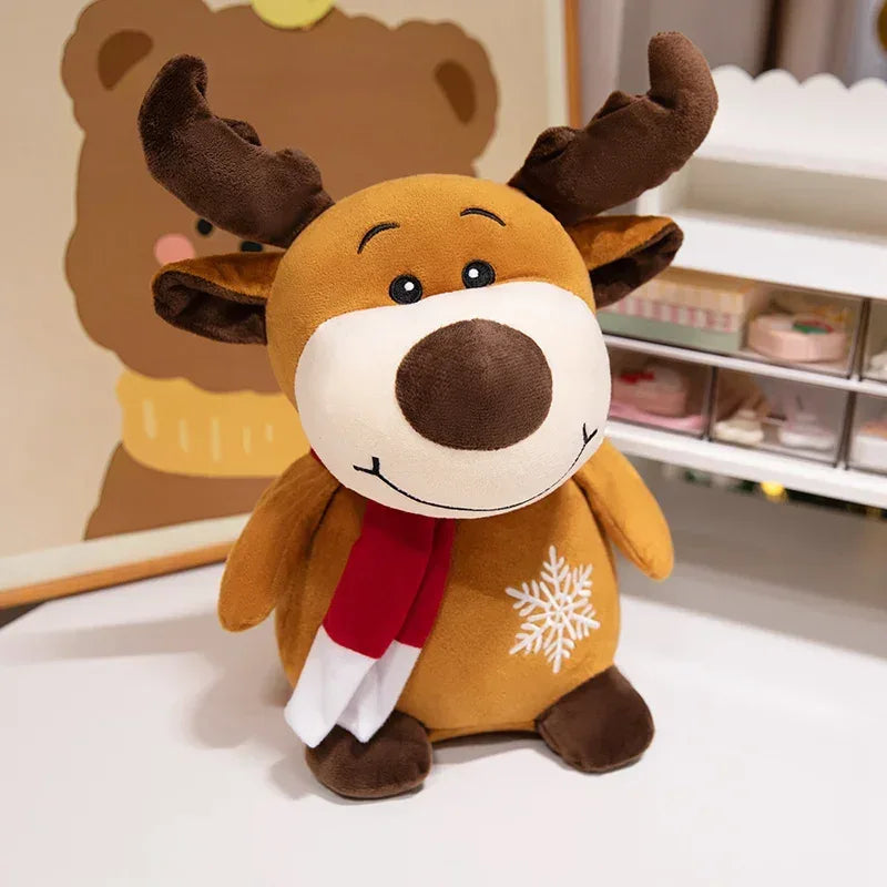 Cute Christmas Plush Toys – Santa, Elk, Snowman & Gingerbread Doll - BIG FRENCHIES