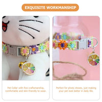 Colorful Pet Collar With Bell for Cats & Small Dogs