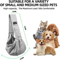 Cotton Dog Sling Carrier – Crossbody Travel Bag - BIG FRENCHIES