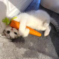 Sound Carrot Cat Toy | Teething & Anti-Bite Cuddle Stick for Cats - BIG FRENCHIES