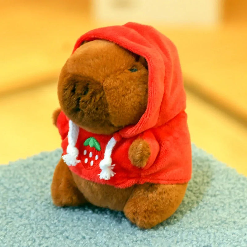 Cute Capybara Plush Toy – Hoodie with Wings Stuffed Animal Doll - BIG FRENCHIES