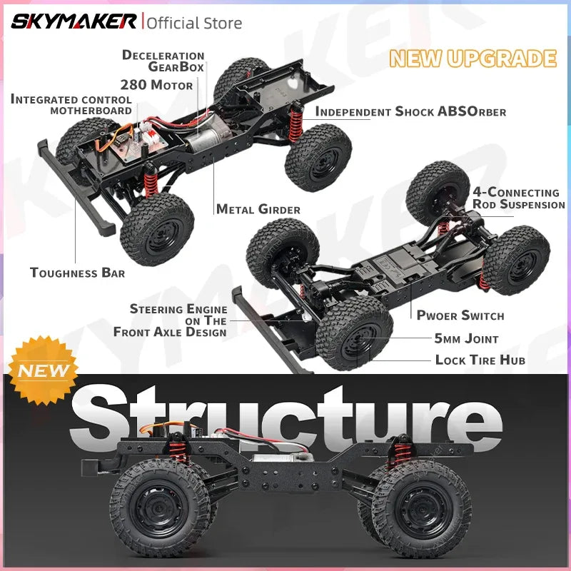 1:12 RC Car MN99s MN98 4WD Rock Crawler Remote Control Truck Toy - BIG FRENCHIES