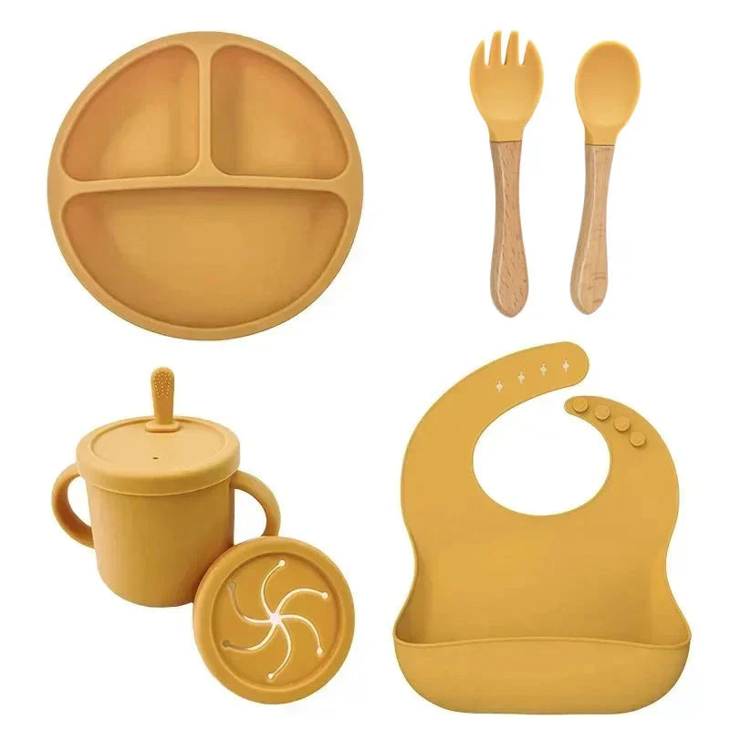 Food Grade Silicone Baby Feeding Dish Set