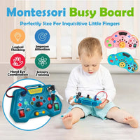 Montessori Busy Board Toy – Educational Learning & Travel Toy for Toddlers - BIG FRENCHIES