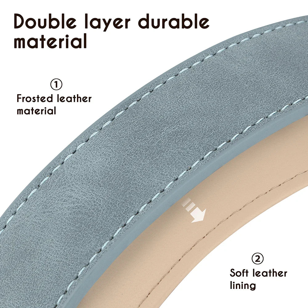 Premium Leather Dog Collar for Style and Durability - BIG FRENCHIES