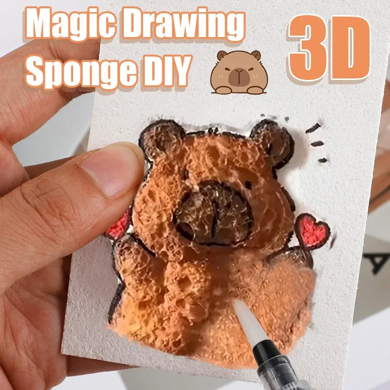 3D Magic Puffy Foam Texture Painting Paper for Kids DIY Art Craft - BIG FRENCHIES