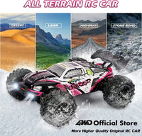 4WD RC Off-Road Car - 1:16 High-Speed Brushless Truck, 50-80KM/H, 4x4 Drift Racing Toy for Kids & Adults