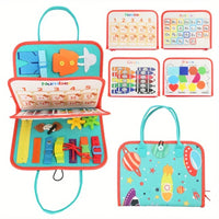Busy Board Montessori Sensory Toy – Educational Travel Activity Board - BIG FRENCHIES
