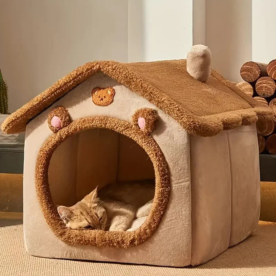 Foldable Pet House – Washable Bed for Small Dogs & Medium Cats - BIG FRENCHIES