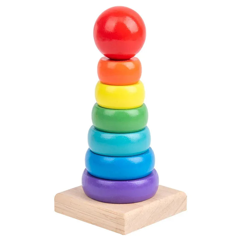 Montessori Wooden Building Blocks – Educational Color & Shape Toy - BIG FRENCHIES