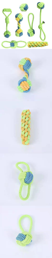 Interactive Cotton Rope Dog Toys for Puppies & Adults - BIG FRENCHIES