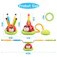 Ladybug Sport Entertainment Game Toy Multifunction Rope Skipping Machine Ferrule Jump Rocket Launcher Outdoor Educational
