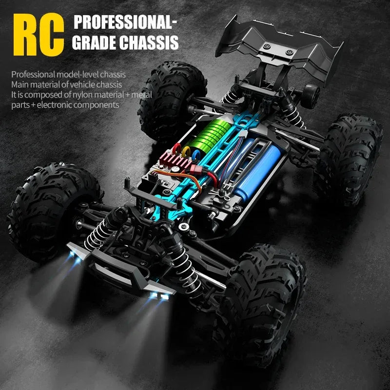 1:16 4WD RC Car 70KM/H High-Speed Drift Remote Control Truck - BIG FRENCHIES