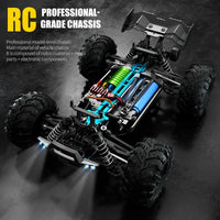 16103 Fast Rc Cars 50km/h 1/16 Off Road 4WD with LED Headlights,2.4G Waterproof Remote Control Monster Truck for Adults and Kids