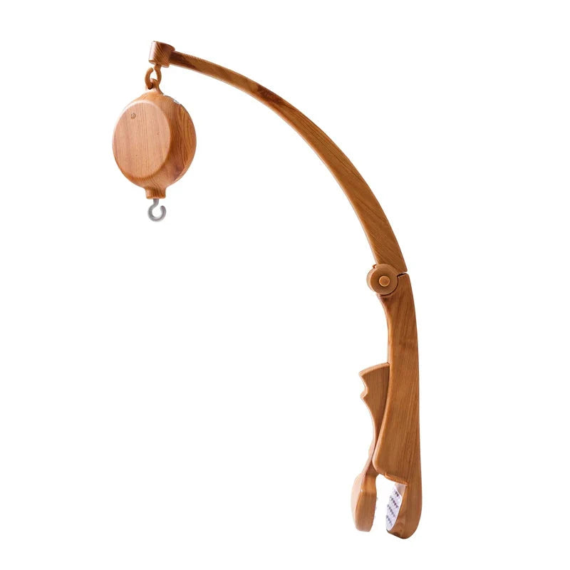 Baby Wooden Bed Bell Cartoon Rabbit Mobile