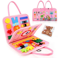 Busy Board Montessori Sensory Toy – Educational Travel Activity Board - BIG FRENCHIES