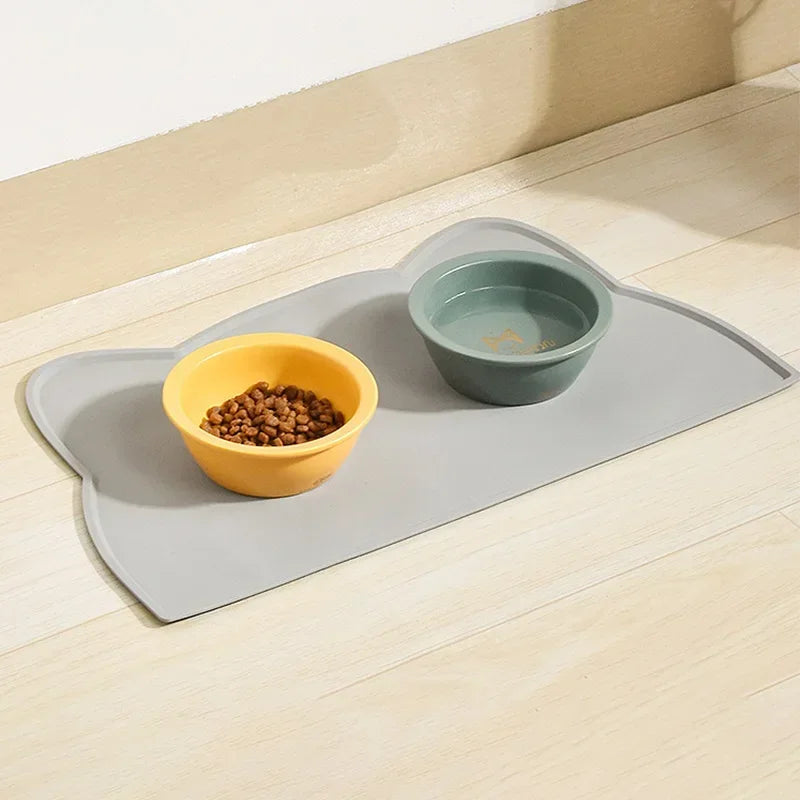 Silicone Pet Feeding Mat – Waterproof & Non-Slip Dog Bowl Mat - BIG FRENCHIES