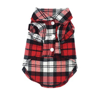 British Style Plaid Dog Shirt – Cotton Pet Clothes for Small Dogs & Cats - BIG FRENCHIES
