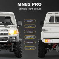 ZWN 1:12 RC Car MN82 PRO 4WD Off-Road Truck with Headlights - BIG FRENCHIES