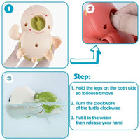 Baby Bath Toy – Swimming Turtle & Whale Clockwork Water Toy - BIG FRENCHIES