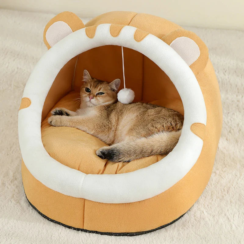 Cat Cave Bed – Washable Cat Bed & Cozy Hideaway - BIG FRENCHIES