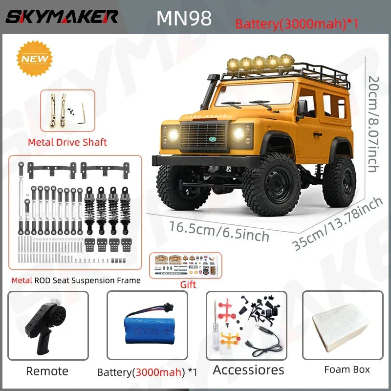 1:12 RC Car MN99s MN98 4WD Rock Crawler Remote Control Truck Toy - BIG FRENCHIES