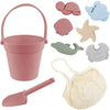 Silicone Beach Toys with Bucket, Shovel and Molds