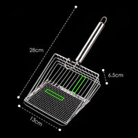 Stainless Steel Fine Mesh Litter Scoop – Easy Clean, Non-Stick & Durable