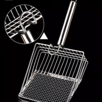 Stainless Steel Fine Mesh Litter Scoop – Easy Clean, Non-Stick & Durable