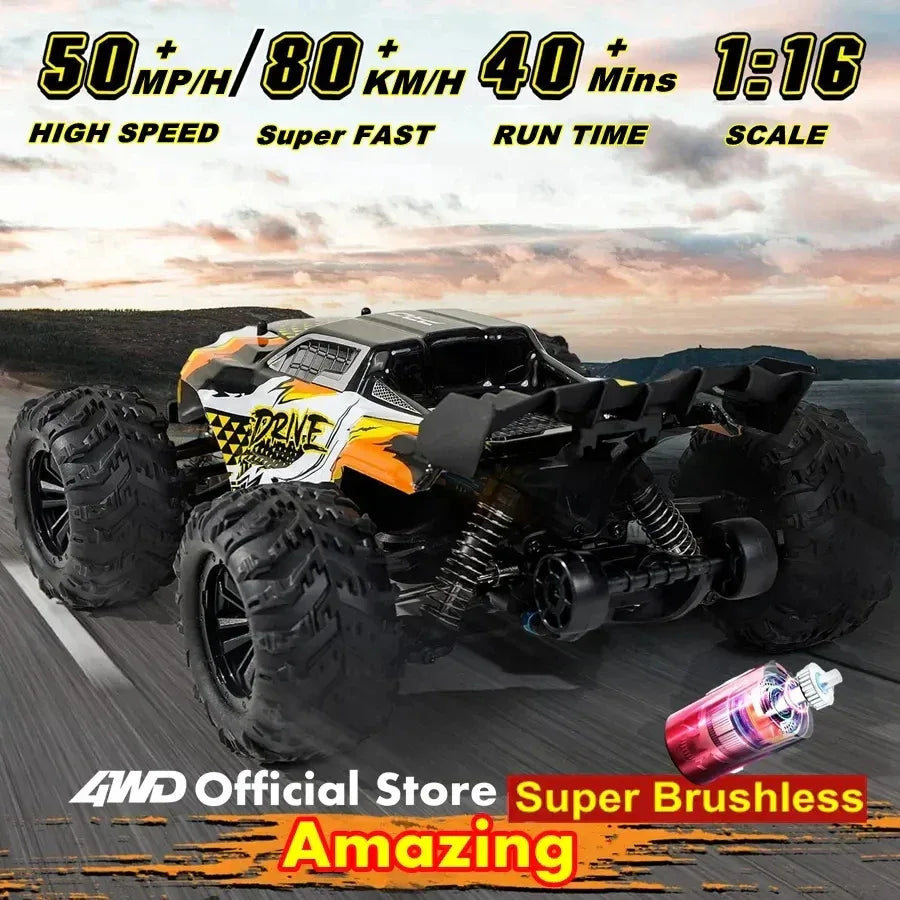 4WD Remote Control Car High-Speed 50-80KM/H Off-Road Buggy Truck - BIG FRENCHIES