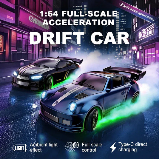 1/64 Scale Drift RC Car 4WD Mini Racing Model with 2.4GHz Remote - BIG FRENCHIES