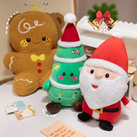 Cute Christmas Plush Toys – Santa, Elk, Snowman & Gingerbread Doll - BIG FRENCHIES