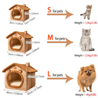 Foldable Pet House – Washable Bed for Small Dogs & Medium Cats - BIG FRENCHIES