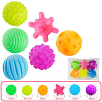 6Pcs Textured Multi Ball Set for Baby Tactile Training