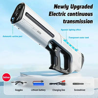 Electric Automatic Water Gun – Rechargeable High-Pressure Water Blaster for Kids & Adults, Portable Outdoor Beach Toy